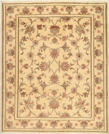  Yazd Rug 200X245 Authentic
 Oriental Handknotted Light Brown/Yellow (Wool, Persia/Iran)