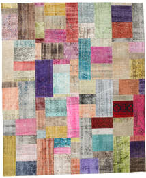  Patchwork Rug 252X302 Authentic Modern Handknotted Light Grey/Light Pink Large (Wool, Turkey)