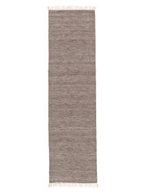  Melange - Brown Rug 80X300 Authentic
 Modern Handwoven Hallway Runner
 Light Grey/Dark Grey (Wool, India)