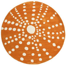  Sjöborre Handtufted - Orange Rug Ø 200 Modern Round Light Brown/Beige (Wool, India)