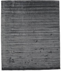 Bamboo Silk Loom 250X300 Large Charcoal Grey Plain (Single Colored) Rug 