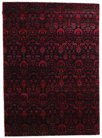  Sari Pure Silk Rug 177X243 Authentic
 Modern Handknotted Dark Red (Silk, India)