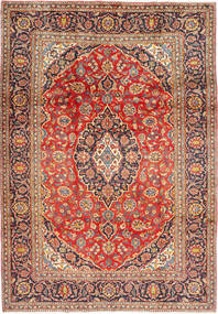  Keshan Rug 203X296 Authentic
 Oriental Handknotted Dark Red/Rust Red (Wool, Persia/Iran)