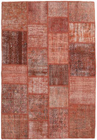  Patchwork Rug 138X203 Wool Rug Red/Brown Small Rug 