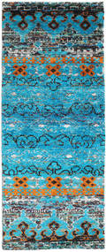 Quito 80X200 Small Turquoise Runner Silk Rug Rug 