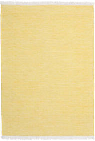  160X230 Plain (Single Colored) Diamond Wool Rug - Yellow Wool, 