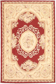  Aubouson Rug 184X281 Authentic Oriental Handknotted Beige/Red (Wool, )
