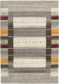  160X230 Loribaf Loom Designer Rug - Grey/Multicolor Wool, 