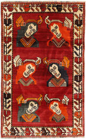  Qashqai Rug 110X178 Authentic
 Oriental Handknotted Rust Red/Dark Brown (Wool, Persia/Iran)