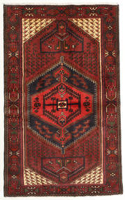  Hamadan Rug 124X200 Authentic
 Oriental Handknotted Dark Red/Dark Brown (Wool, Persia/Iran)