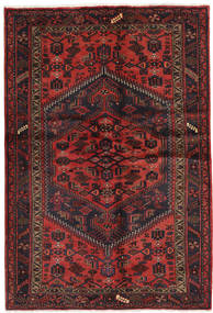  Hamadan Rug 131X203 Authentic
 Oriental Handknotted Dark Red/Black (Wool, Persia/Iran)