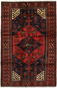  Hamadan Rug 131X200 Authentic
 Oriental Handknotted Dark Brown/Dark Red (Wool, Persia/Iran)