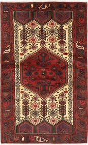  Hamadan Rug 118X197 Authentic
 Oriental Handknotted Dark Red/Black (Wool, Persia/Iran)