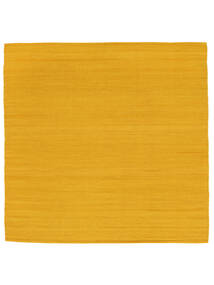 Vista 250X250 Large Yellow Plain (Single Colored) Square Wool Rug 