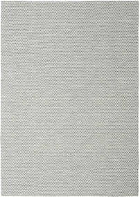  Kilim Honey Comb - Grey Rug 240X340 Authentic
 Modern Handwoven Light Grey/Turquoise Blue (Wool, India)