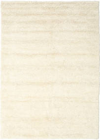 Stick Saggi 250X350 Large Off White Plain (Single Colored) Wool Rug 