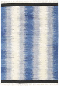  Ikat - Blue Rug 160X230 Authentic
 Modern Handwoven Blue/Beige (Wool, India)