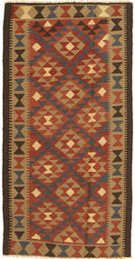 Kilim Maimane Rug 103X195 Brown/Orange (Wool, Afghanistan)