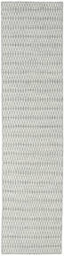  Kilim Long Stitch - Grey Rug 80X340 Authentic
 Modern Handwoven Hallway Runner
 Light Grey/Beige (Wool, India)