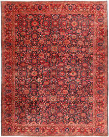Handknotted Nanadj Rug 333X418 Persian Wool Rug Red/Brown Large Rug 