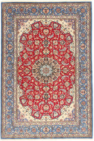  Persian Isfahan Silk Warp Rug 152X227 Grey/Red 