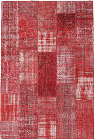  Patchwork Rug 202X299 Authentic
 Modern Handknotted Crimson Red/Brown (Wool, Turkey)