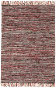 Vilma 140X200 Small Red/Multicolor Plain (Single Colored) Wool Rug Rug 