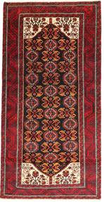  Persian Baluch Rug Rug 98X194 Red/Dark Red (Wool, Persia/Iran)