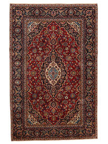  Keshan Rug 195X305 Authentic
 Oriental Handknotted Dark Red/Dark Brown (Wool, Persia/Iran)