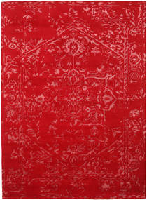  Orient Express - Red Rug 210X290 Authentic
 Modern Handknotted Crimson Red/Rust Red (Wool/Bamboo Silk, India)