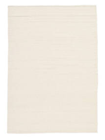  Kilim Loom - Off White Rug 140X200 Authentic
 Modern Handwoven Yellow/White/Creme (Wool, India)
