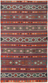  Kilim Turkish Rug 175X313 Authentic
 Oriental Handwoven Red/Dark Grey (Wool, )