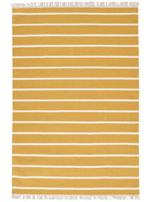  200X300 Striped Dhurrie Stripe Rug - Mustard Yellow/Yellow Wool, 