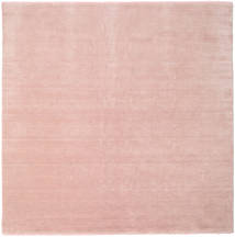  Handloom Fringes - Soft Rose Rug 250X250 Modern Square Light Pink/Beige Large (Wool, India)