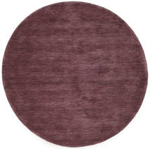  Handloom - Deep Wine Rug Ø 150 Modern Round Dark Purple/Dark Brown (Wool, India)