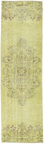  Colored Vintage Rug 80X276 Authentic
 Modern Handknotted Runner
 Light Green/Yellow (Wool, Turkey)
