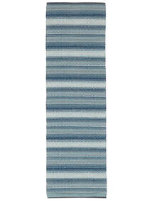 Wilma 80X250 Small Blue Runner Cotton Rug 