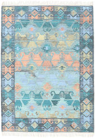  Azteca - Blue/Multicolor Rug 140X200 Authentic
 Modern Handwoven Blue/Multicolor (Wool, )