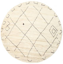  Almaaz - White Rug Ø 250 Authentic
 Modern Handknotted Round Beige/White/Creme Large (Wool, India)