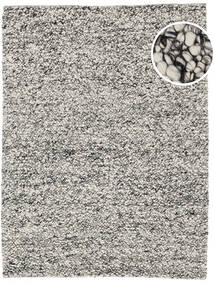 Bubbles 200X300 Grey/White Plain (Single Colored) Wool Rug Rug 