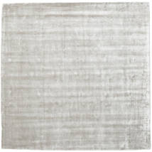 Broadway 250X250 Large Silver Grey Plain (Single Colored) Square Rug 