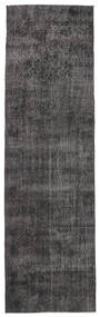 Colored Vintage Rug 91X312 Authentic Modern Handknotted Runner Dark Grey/Grey (Wool, )