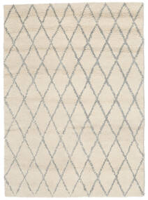 Queens 160X230 Off White/Grey Checkered Wool Rug Rug 