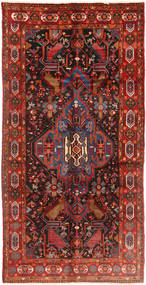  Nahavand Rug 158X310 Authentic
 Oriental Handknotted Runner
 Dark Red/Dark Brown (Wool, Persia/Iran)