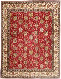  Tabriz Patina Rug 340X417 Vintage Persian Wool Rug Red/Brown Large Rug 