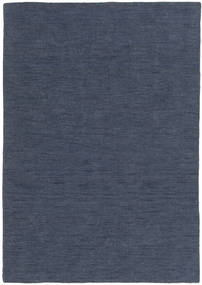  Kilim Loom - Denim Blue Rug 160X230 Authentic
 Modern Handwoven Blue (Wool, India)