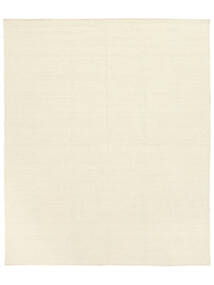 Kelim Loom 250X300 Large Natural White Plain (Single Colored) Wool Rug Rug 