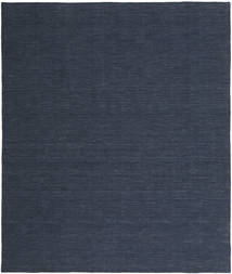  Kilim Loom - Denim Blue Rug 250X300 Authentic
 Modern Handwoven Dark Blue/Blue Large (Wool, India)