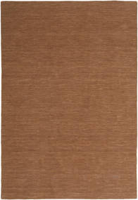 Kelim Loom 300X400 Large Brown Plain (Single Colored) Wool Rug Rug 