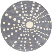  Sjöborre Handtufted - Grey Rug Ø 150 Modern Round Light Grey/Beige (Wool, India)